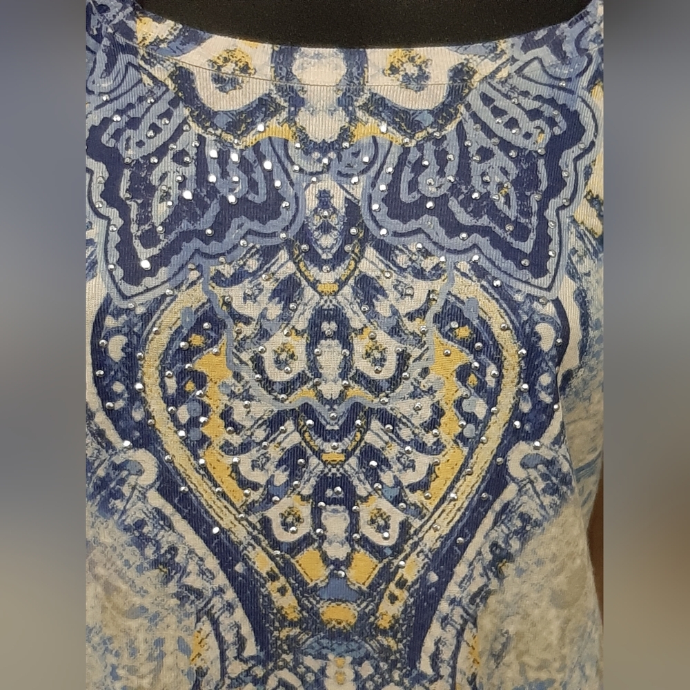 Unity World Wear Women's Large Boho Top Embellish… - image 2